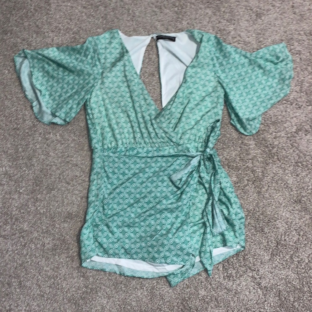 Wrap Skirt open Back Romper